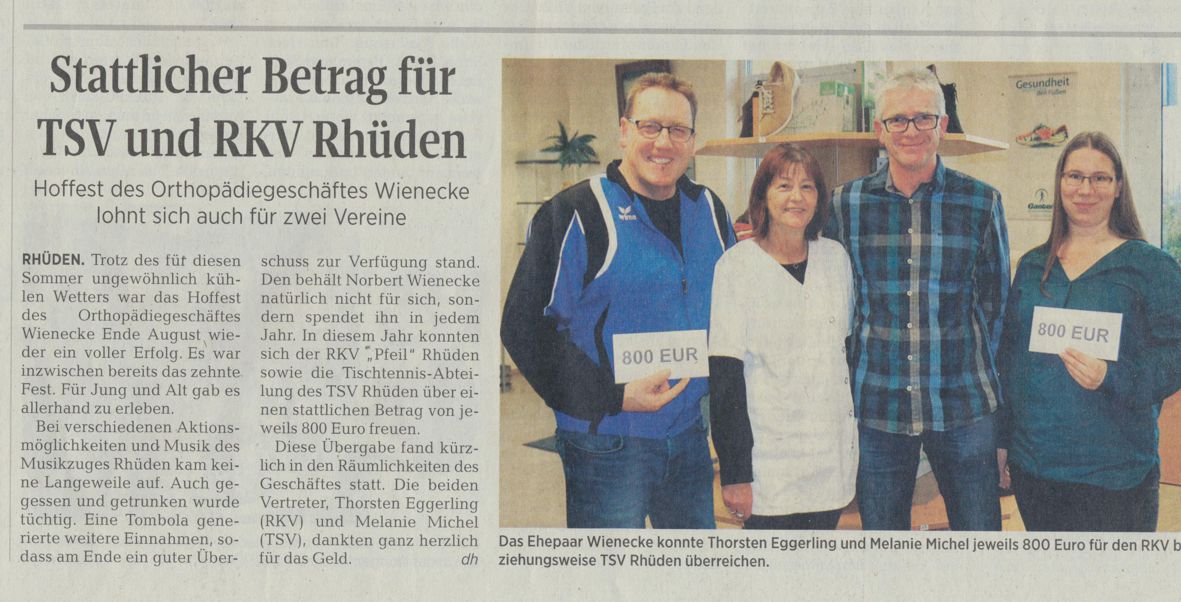 Zeitungsanzeige
